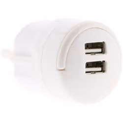 Caractéristiques du double chargeur USB charge rapide - Zenitech : Modèle : double chargeur USB charge rapide Couleur(s) : bl ...