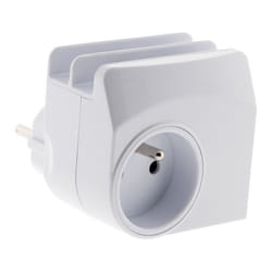Chargeur 1 prise 16A + 2 USB + micro USB - Zenitech