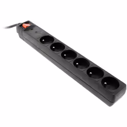 Zenitech - Bloc parafoudre 6x16A + interrupteur 1,4m 3G1,5mm²