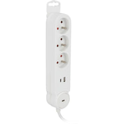 Zenitech - Multiprise Iota 3x16A + usb a+c avec interrupteur