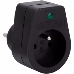 Parafoudre 1 prise simple - Noir - Zenitech