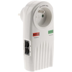 Zenitech - Parafoudre 1 prise Protection téléphone + tv f/f Ø9,52mm (+ 2 raccords sat m/f)