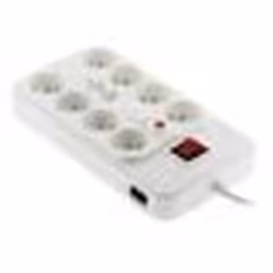 Bloc multiprise parafoudre ZENITECH 8 prises + inter security Pro TV