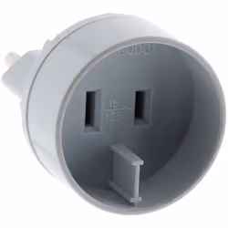 Caractéristiques de l'adaptateur de voyage USA vers UE - Zenitech Modèle : adaptateur prise voyage USA vers UE Couleur(s) : b ...