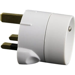Adaptateur France vers UK ZENITECH - Blanc