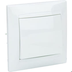 Bouton poussoir encastré Zyna - Blanc - Zenitech