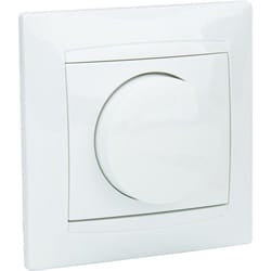 Variateur Rotatif Encastré 200w Zyna - Blanc Zenitech