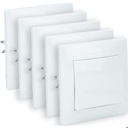 Lot de 5 va et vient encastrés Zyna - Blanc - Zenitech