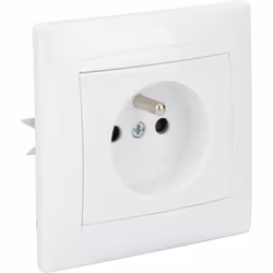 Caractéristiques de la prise prise 2P+T Zyna à encastrer IP20 - blanc - Zenitech : Modèle : prise 2P+T (type E) Couleur(s) : ...