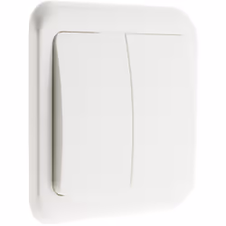 Caractéristiques du double interrupteur blanc Antaria - Zenitech : Modèle : double interrupteur Couleur(s) : blanc Gamme Anta ...