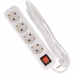 Caractéristiques du bloc multiprise 16A + interrupteur - blanc - Zenitech : Modèle : bloc multiprise Couleur(s) : blanc Type  ...