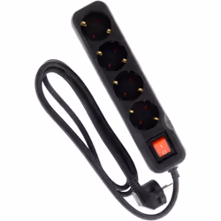 Caractéristiques du bloc multiprise 16A + interrupteur - noir - Zenitech : Modèle : bloc multiprise Couleur(s) : noir Type de ...