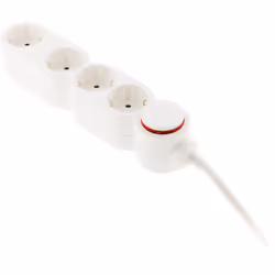 Caractéristiques du bloc multiprise Schuko 16A + interrupteur et sécurité enfants - Zenitech : Modèle : bloc multiprise Schuk ...
