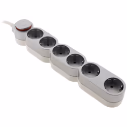 Caractéristiques du bloc multiprise Schuko 16A + interrupteur et sécurité enfants - Zenitech : Modèle : bloc multiprise Schuk ...