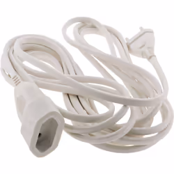 Caractéristiques de la rallonge câble HO5VV-F 2x1mm² – 5m – blanc – Zenitech : Modèle : rallonge Couleur(s) : blanc ou noir T ...
