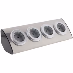 Caractéristiques du bloc multiprise angle de cuisine - 4x16A - Otio : Modèle : bloc multiprise angle Couleur(s) : argent Inst ...