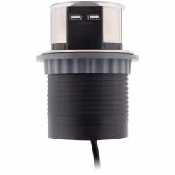 Caractéristiques de la multiprise encastrable Schuko 3x16A + 2 USB-A Ø100mm - Otio : Modèle : multiprise encastrable Couleur( ...