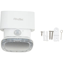 Applique Murale Solaire Led + Détecteur Mouvement Ip54 Blanc - Protec