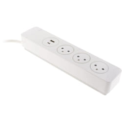 Otio - Multiprise Easy Eject 3x2P+T (16A) - 2 ports usb - Mantéa - Zenitech