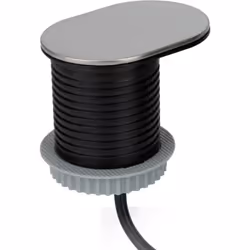 Caractéristiques du bloc encastrable Gliss Ø60mm 1x16A + USB A+C - Otio : Modèle : bloc encastrable Gliss Finition inox Prise ...