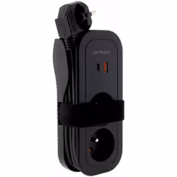 Caractéristiques du bloc multiprise nomade Zenitech : Modèle : bloc multiprise nomade Couleur : noir Matériau : polycarbonate ...