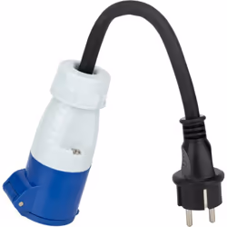 Caractéristiques de l'adaptateur caravane mâle 2P+T vers femelle CEE 17 - Zenitech : Modèle : adaptateur caravane Type de pri ...