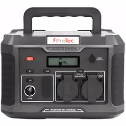 Station d'énergie portable Advance 650 - Protec Marque : Protec Modèle : Advance 650 Puissance : 600W Capacité de la batterie ...