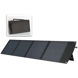 Panneau solaire portatif SolarTec 200 - 200w 18V 6,6A - 4 pans monocristallins - Port USB A-C - Câble DC - Protec