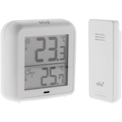 Otio - Thermomètre hygromètre Blanc avec capteur sans fil