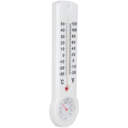 Thermomètre hygromètre analogique - Blanc Otio