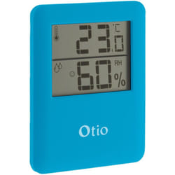 Otio - Thermomètre hygromètre magnétique lcd - bleu