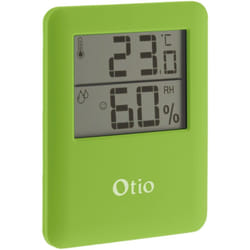 Otio - Thermomètre hygromètre magnétique lcd - vert
