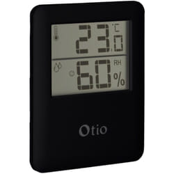Thermomètre hygromètre digital intérieur - Noir - Otio