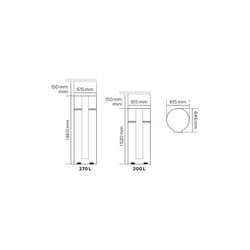 Chauffe-eau thermodynamique THERMOR Airlis Vertical Stable 200L