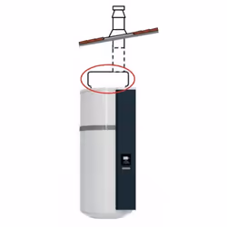 Description générale Adaptateur ventouse conçu pour le chauffe-eau thermodynamique AEROMAX 5, idéal pour une installation ver ...