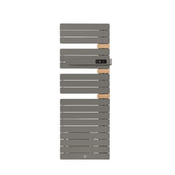 Sèche serviettes connecté Thermor Allure 3 classique 750+1000 - Mât à droite avec soufflerie - gris roche - 483190