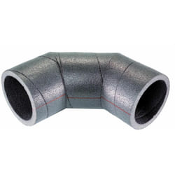 Coude PEHD 90° (Ø160 mm) - Diamètre: 160 mm - Angle: 90° - NOIR
