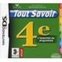TOUT SAVOIR 4E / JEU NINTENDO DS