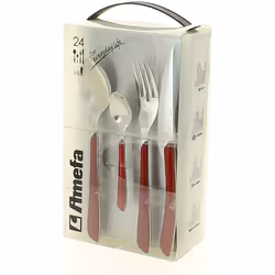 Amefa Set de coutellerie 24 pcs Eclat Rouge