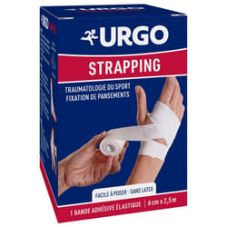Urgo Strapping Bande Adhésive Élastique 2,5 m x 6 cm