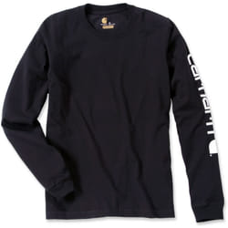 Carhartt - T-Shirt Sleeve Logo l/s Noir t.l - EK231-BLK-L