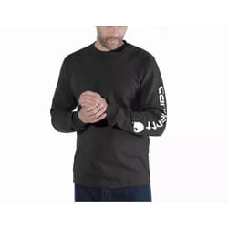T-Shirt Carhartt Sleeve Logo l/s Noir t.xxl - EK231-BLK-XXL