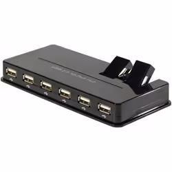 CUC Exertis Connect 21180 hub & concentrateur USB 2.0 480 Mbit/s Noir