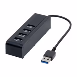 Hypertec 021306, USB 3.2 Gen 1 (3.1 Gen 1) Type-A, USB 3.2 Gen 1 (3.1 Gen 1) Type-A, 5000 Mbit/s, Noir, 0,12 m, 30 mm