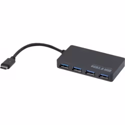 Hypertec 021308-HY, USB 3.2 Gen 1 (3.1 Gen 1) Type-C, USB 3.2 Gen 1 (3.1 Gen 1) Type-A, 5000 Mbit/s, Noir, 0,1 m, USB