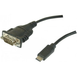 Hypertec 040331-HY câble Série Noir USB-C RS-232