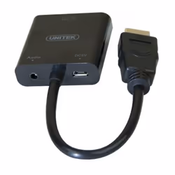 CUC Exertis Connect 051248 câble vidéo et adaptateur 0,15 m VGA (D-Sub) HDMI Type A (Standard) Noir