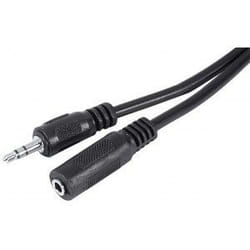 Dexlan 3.5mm M/F 15m câble audio 3,5mm Noir