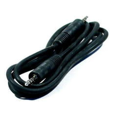 Cordon audio Jack 3.5 mm mâle/mâle (1 mètre)