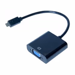 CUC Exertis Connect 127442, 0,23 m, VGA (D-Sub), Mâle, Femelle, Nickel, Noir